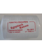 Coton égyptien 36/2 Blanc optique 1000m