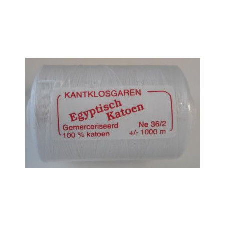 Coton égyptien 36/2 Blanc optique 1000m