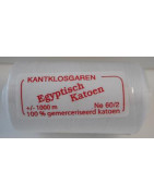 Coton égyptien 60/2 Blanc optique 1000m