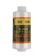 Coton égyptien Au Chinois 80/2 Blanc optique 1000 m