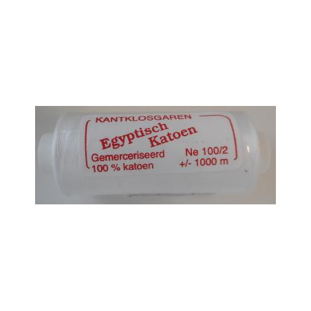 Coton égyptien 100/2 Blanc optique 1000m