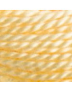 Coton Perlé n°12 écheveau de 300 m Jaune Pâle 745