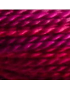 Coton Perlé n°12 écheveau de 300 m Violet Rose foncé dégradé 4210