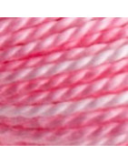Coton Perlé n°12 écheveau de 300 m rose dégradé 4180