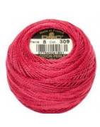 Coton perlé n°8 ref 309 Rose framboise