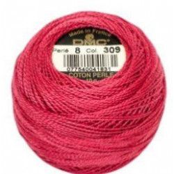 Coton perlé n°8 ref 309 Rose framboise