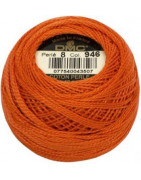 Coton perlé n°8 ref 946 Orange