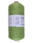 Soie Tussah vert pomme 2574