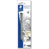 Feutre pigment liner Staedtler 0.5 noir blister
