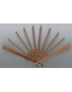 Eventail 5.2 x 16.2 cm poirier ajouré