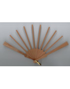 Eventail 5.2 x 16.2 cm poirier lisse