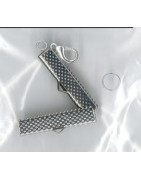 Attaches bracelet valisette 3 cm argenté