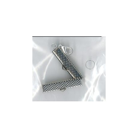 Attaches bracelet valisette 3 cm argenté