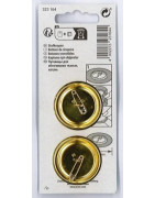 Boutons à recouvrir, Ø 38 mm, 2 pièces