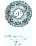 Planche Dentelle type Torchon pour grand Bougeoir