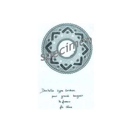 Planche Dentelle type Torchon pour grand Bougeoir