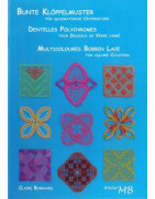 Dentelles Polychromes pour dessous de verre carré