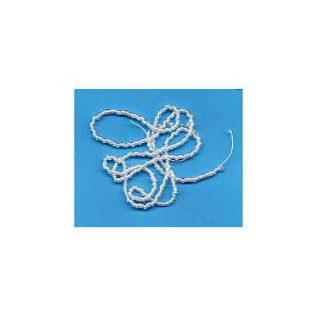 Perles lunéville   Blanc Mat  03050