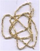 Perles Lunéville petits tubes dorés