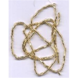 Perles Lunéville petits tubes dorés