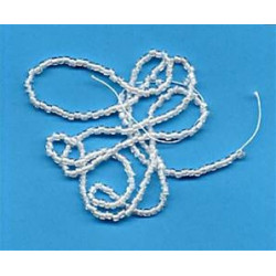 Perles lunéville   blanche 