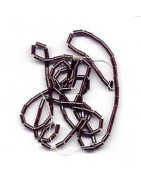 Perles tubes lunéville  rose 
