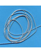 Cannetille argent mi fin verni unie brillante n°4 (0.90 mm)