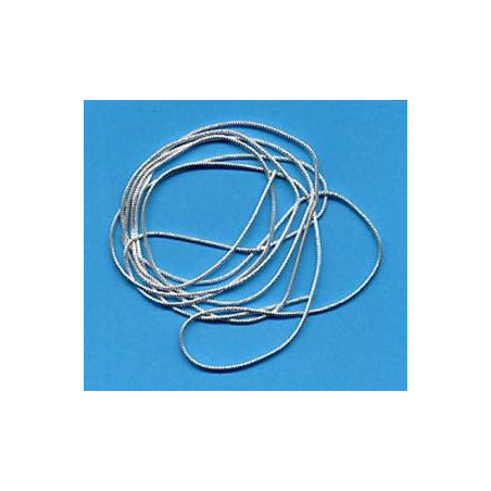 Cannetille argent mi-fin verni frisée brillante n°4 (0.90 mm)