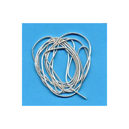 Cannetille argent mi-fin verni frisée brillante n°7 (1.20 mm)