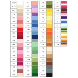 * Nuancier DMC coton couleur