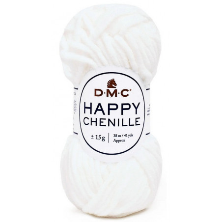 Fil DMC Happy Chenille 15g blanc 20