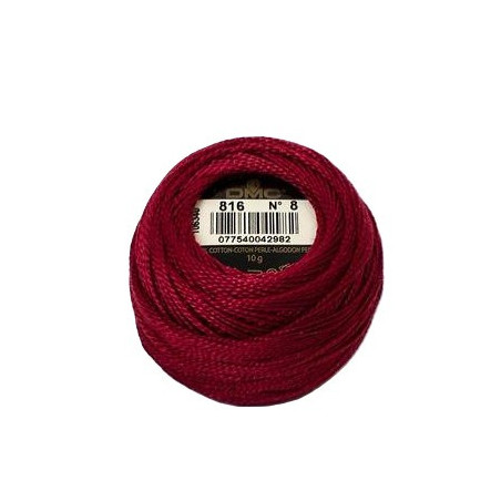 Coton parlé n°8 ref 816 rouge bordeaux