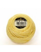 Coton perlé n°8 ref 727 jaune pale
