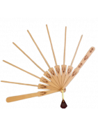 Monture d'éventail  Art déco  poirier (184)