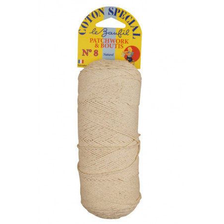 Fil coton boutis patchwork n°8 naturel
