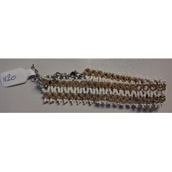 Bracelet doré et blanc