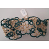 Bracelet large doré/vert
