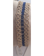 Bracelet doré et bleu