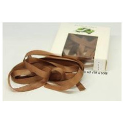 Rubans de soie - 4 mm - 3m - 4115 Marron