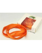 Rubans de soie - 4 mm - 3m - 612 Orange