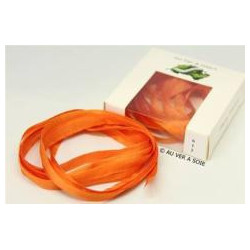 Rubans de soie - 4 mm - 3m - 612 Orange