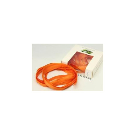 Rubans de soie - 4 mm - 3m - 612 Orange