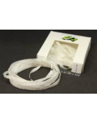 Rubans de soie - 4 mm - 3m - Blanc