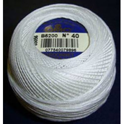 Coton cordonnet DMC n°40 blanc 5200
