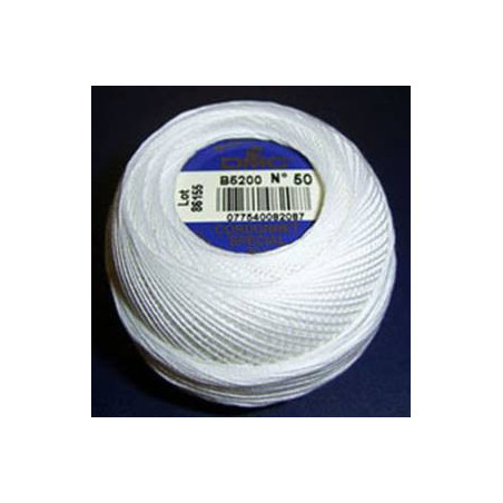 Coton cordonnet DMC n°50 blanc 5200