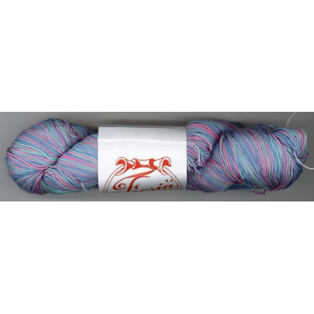 Soie Streng 032 Bleu vert Rose NM15/3 - 50 gr écheveau de 250m
