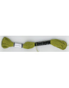 Coton à broder n°25 vert (471)  - échevette de 32 m