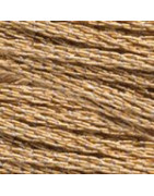 Fil à broder Mouliné Effet Lumière E436 Brun doré