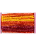 Cocon Calais n°6943 Automne Orange bordeaux dégradé (coton égyptien)