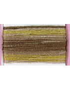 Cocon Calais n°6949 Foin Marron Kaki dégradé (coton égyptien) (Ass6)